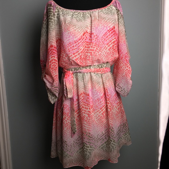 Speecklers Shades of pink long sleeve dress - Picture 1 of 6